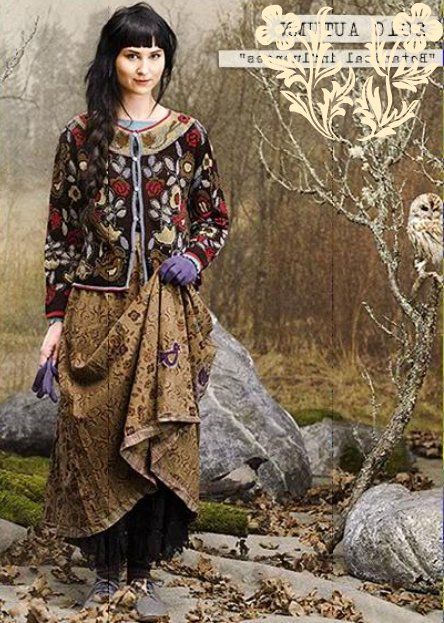 Gudrun Sjoden Gudrun Sjoden, Upcycled Clothes, Hippy Chic, Mode Boho, Grunge Look, Mori Girl, Hippie Chic, Mode Inspiration, Layered Look