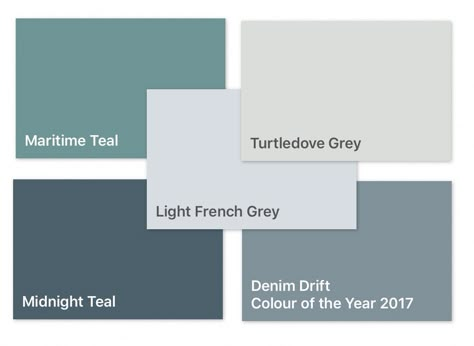 Dulux Colour Palette, Dulux Colour Schemes Bedrooms, Dulux Wombat Forest, Edwardian Colours Palette, Dulux Paint Colours Grey, Dulux Paint Colours Blue, Dulux Maritime Teal, Dulux Faded Indigo, Breton Blue Dulux Paint