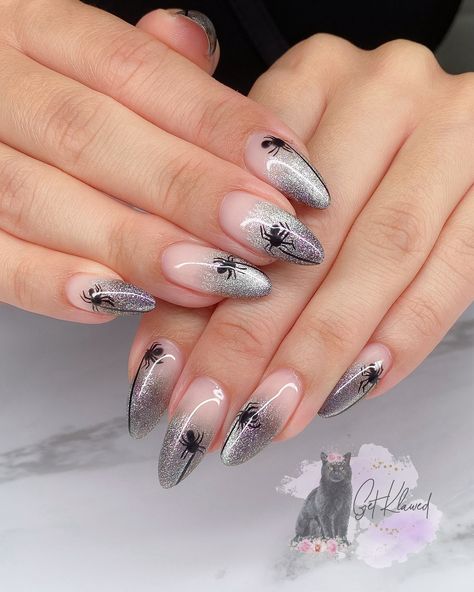 Ombré cat-eye nails with little spiders creeping in… 🕷️✨ When your mani is equal parts spooky and stunning! Who’s ready to let these tiny crawlers steal the spotlight? #creepinitreal #cateyenails #halloweennails #nailart #LEBrandAmbassador #GetKlawed #480nails #aznails #nailsmagazine #nails #nailsofinstagram #nailinspo #independentnailtech Eye Nails, Steal The Spotlight, Cat Eye Nails, Nails Magazine, Spiders, Nail Tech, Halloween Nails, Nail Inspo, Cat Eye