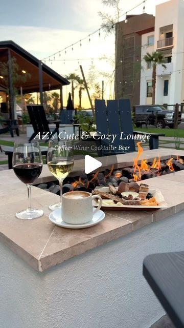 Lisa | AZ Dining & Leisure 🏜️ | 🍃Cozy Cottage Lounge in AZ

What’s better than coffee, cocktails, and niche’ wine…. all three of course! 
☕️🍷🍹🍺

Ma... | Instagram Cottage Lounge, Arizona Trip, Outdoor Fire Pits, Cocktail Lounge, Cozy Lounge, Coffee Wine, Chandler Az, Arizona Travel, Coffee Cocktails