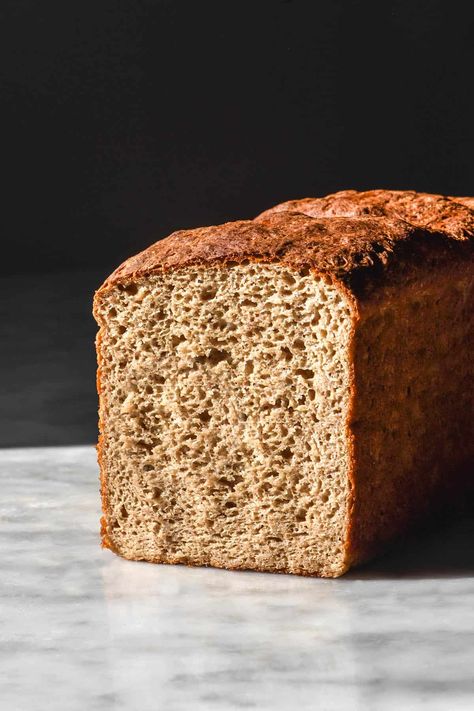 Buckwheat Flour Bread Recipe, Sorghum Bread, Lactose Free Cottage Cheese, Gluten Free Buckwheat Bread, High Protein Bread, Protein Bread Recipe, Buckwheat Flour Recipes, Gluten Free High Protein, Glutenfri Baking