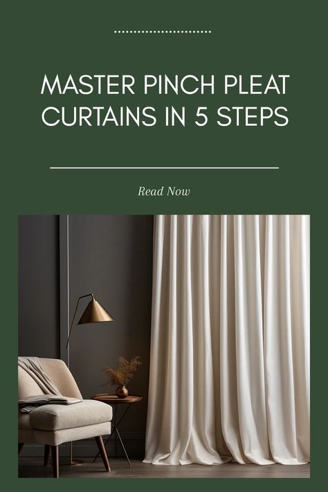 Looking to add a touch of elegance to your home? Discover how to pinch pleat curtains easily with our straightforward guide. In just 5 simple steps, you can master the art of pinch pleating, ensuring your drapes hang beautifully and enhance the decor in any room. Follow along as we break down the methods for creating this timeless and chic style. Whether you're a beginner or experienced DIYer, our tips will help you elevate your window treatments and create a cozy atmosphere everyone will love. Off Center Windows, Bay Window Decorating Ideas, Window Decorating Ideas, Curtains Without Drilling, Window Decorating, Bay Window Curtains, Pleat Curtains, Pinch Pleat Curtains, Pleated Curtains