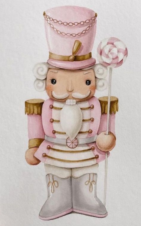 Nutcracker Image, Vintage Pink Christmas, Scrapbook Disney, Idee Cricut, Shabby Christmas, Pink Xmas, Pink Winter, Christmas Inspo, Christmas Drawing