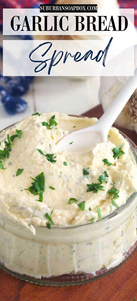 Garlic Spread Recipes, Garlic Butter For French Bread, Garlic Bread Spread Recipe, Roasted Garlic Spread Recipe, Garlic Butter Spread For Bread, Garlic Bread Spread, Garlic Butter Spread, Homemade Italian Seasoning, Garlic Spread