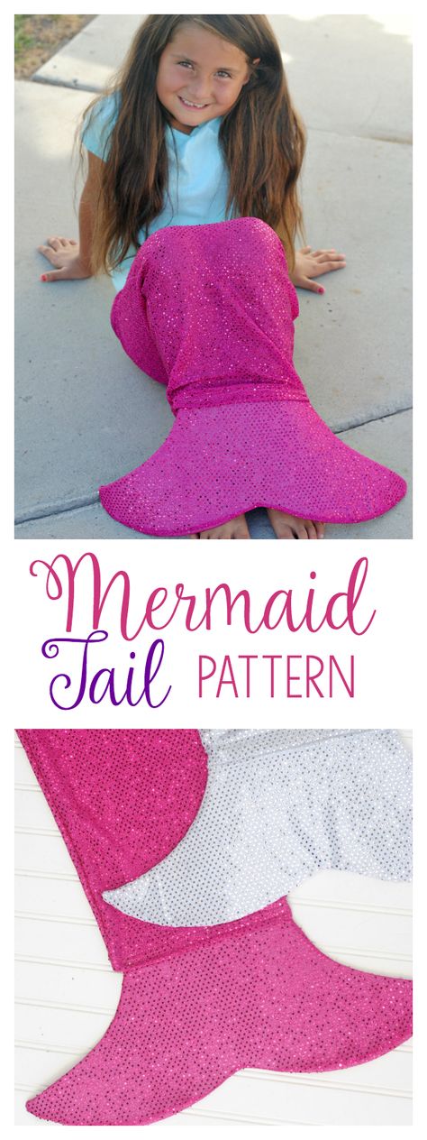 Mermaid Tail Pattern to sew for kids! This free mermaid tail pattern is a simple pattern, easy enough for beginners and one the kids are sure to love. #sewing #patterns #kids Mermaid Tail Tutorial, Free Mermaid Tails, Tail Tutorial, Sewing Classes For Beginners, Mermaid Tail Pattern, Tail Pattern, Beginner Knitting Projects, Trendy Sewing, Beginner Sewing Projects Easy