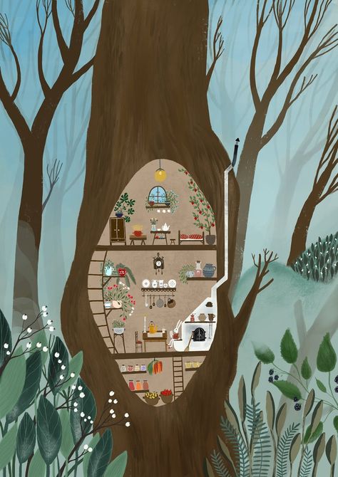 love print studio blog Art Mignon, Bunny House, Fairy Houses, Childrens Illustrations, Children's Book Illustration, Whimsical Art, Slovakia, Book Illustration, Children Illustration