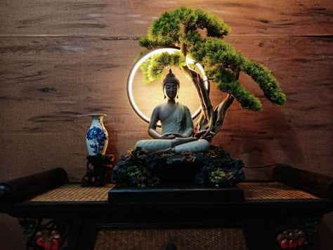 Budha Statchu Interior, Buddha Statue Home Entrance, Small Garden Under Stairs, Buddha Wallpapers, Lord Buddha Wallpapers, Miniature Zen Garden, Drawing Room Furniture, Buddha Home Decor, Teacup Gardens