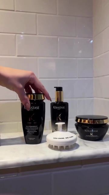 Kerastase Products Aesthetic, Kerastase Aesthetic, Luxury Hair Products, Kerastase Chronologiste, Luxury Shampoo, Kerastase Shampoo, Luxury Haircare, Natural Dark Blonde, Kerastase Hair