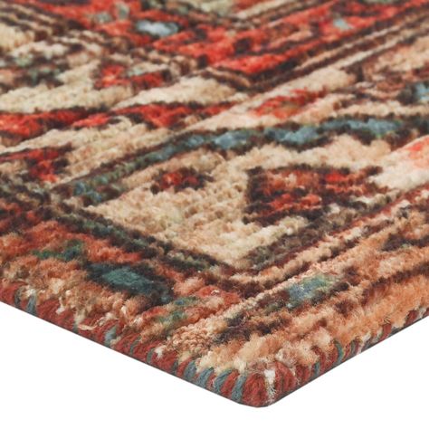 Zara Coral Persian Style Area Rug - World Market Zara Rug, Red Persian Rug, Antique Persian Carpet, Affordable Area Rugs, Turkish Design, Persian Style Rug, Persian Style, Green Room, Cost Plus World Market