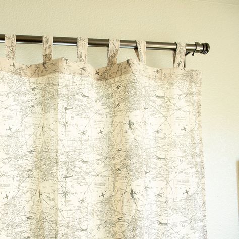 Tab Top Curtains Diy, Diy Tab Curtains, Tab Curtains Ideas, Tab Top Curtains Ideas, Pole Barn Loft Ideas, Rustic Rooms, Cabin Curtains, Diy Drapes, Curtain Sewing Pattern