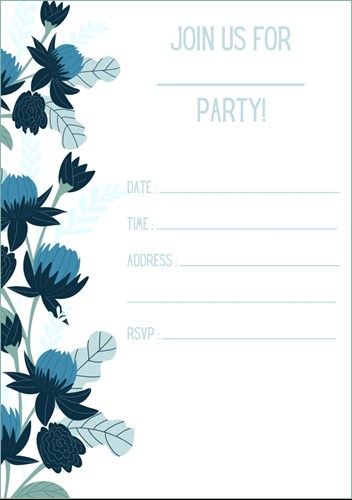 Party Invitations Aesthetic Template, 13th Birthday Party Invitations, Blue Birthday Invitation Template, Ticket Party Invitations, 12th Birthday Party Ideas, Party Invitations Templates, Happy Birthday Invitation Card, Birthday Party Invitations Free, 13th Birthday Invitations