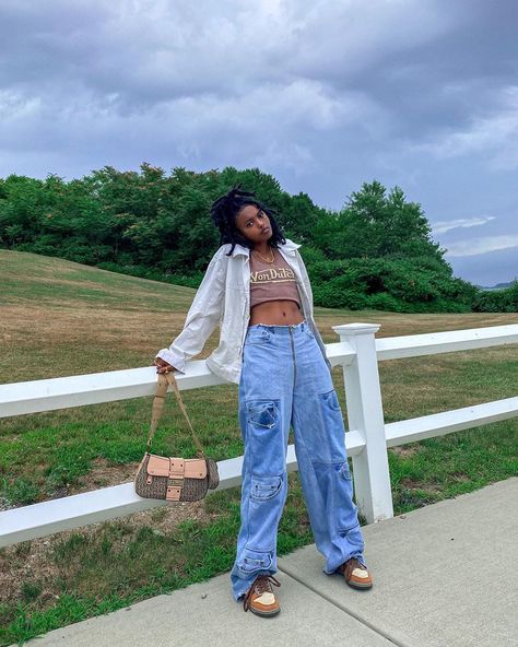 Destiny Joseph, Baggy Jean, Fashion Nova Outfits, 90s Fashion Outfits, Fire Fits, Fashion Nova Jeans, Fashion Fits, Outfit Goals, Spring Summer Outfits