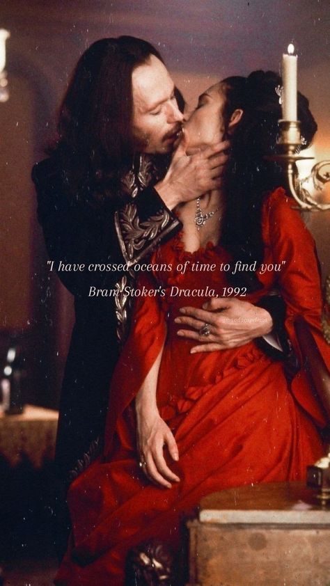 Bram Stoker's Dracula (1992) I Have Crossed Oceans Of Time To Find You Tattoo, I Have Crossed Oceans Of Time, Gothic Romance Wallpaper, Goth Romance Aesthetic, Romantic Goth Wallpaper, Gothic Romance Aesthetic, Dracula Tattoo, Dracula 1992, Film Romance