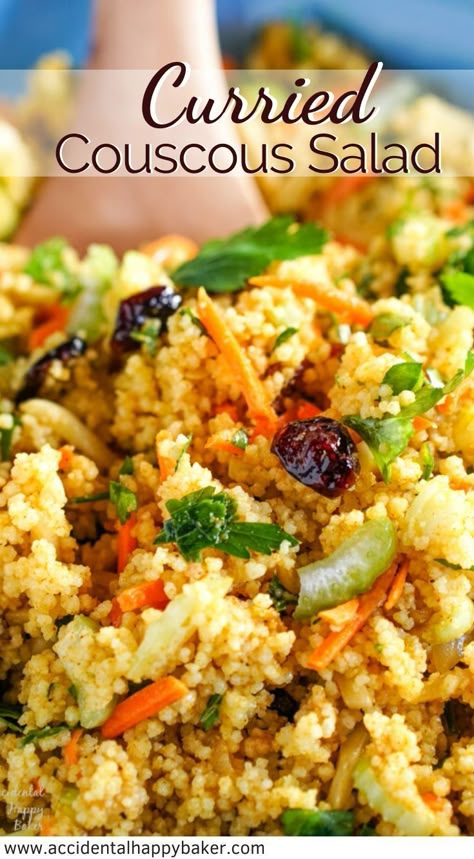 Curried Couscous Salad | Couscous recipes healthy, Couscous salad recipes, Couscous recipes Fruity Couscous Recipe, Curry Couscous Salad, Curried Couscous Salad, Cold Couscous Salad, Couscous Salad Recipes Cold, Curry Couscous, Recipes Couscous, Salad Couscous, Curry Dressing