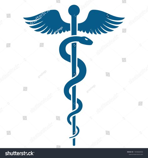 Staff Of Asclepius, Medical Caduceus, Medical Business Card, Wings Icon, Healing Symbols, Wooden Staff, Medical Business, Medical Symbols, Spiritual Tattoos