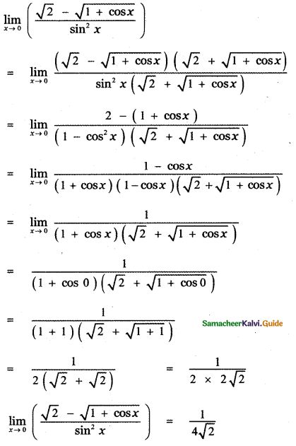 Samacheer Kalvi 11th Maths Guide Chapter 9 Limits and Continuity Ex 9.4 Limits And Continuity, Model Question Paper, Maths Solutions, Guided Math, Question Paper, Guide Book, Quick Saves