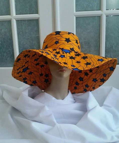 Oversized Sun Hat, African Fabric Accessories, Ankara Accessories, Puffy Quilt, African Shop, Ankara Bags, African Hats, African Bag, Funky Hats