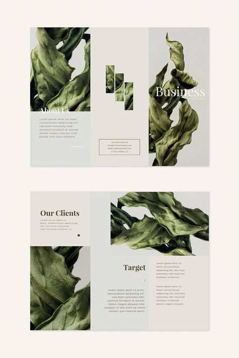 Creative Brochure Layout, Brochure Design Simple, Minimalist Brochure, Brochure Graphic Design, Leaflet Layout, Elegant Brochures, Brochure Templates Free Download, Brochure Design Ideas, Brochure Design Layouts