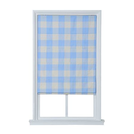 JCPenney Home Plaid Flat Cordless Blackout Roman Shade Bayou House, Blackout Roman Shades, Fabric Roman Shades, Houston Houses, Cordless Roman Shades, Flat Roman Shade, White Liner, Plaid Flats, White Liners