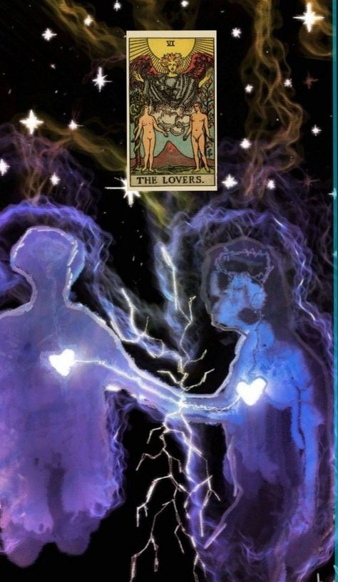 The Lovers Tarot Card Wallpaper, Tarot Wallpapers, Tarot The Lovers, Tarot Waite, Soulmates Art, Harry Potter Book Covers, Spiritual Pictures, The Lovers Tarot Card, The Lovers Tarot