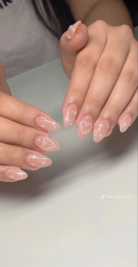 Short Evening Dress, Casual Nails, Blush Nails, Pretty Gel Nails, Pearl Nails, Soft Nails, Jelly Nails, Pedicure Nail Art, Pink Acrylic Nails