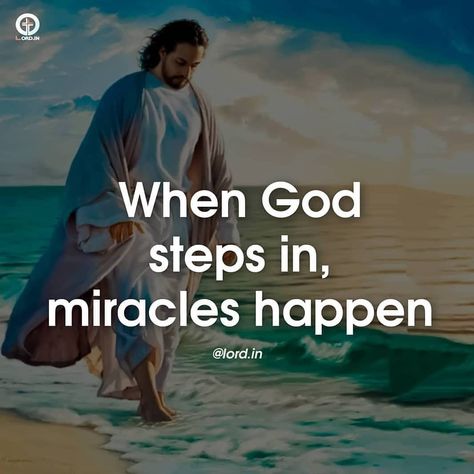 manna_blog on Instagram: “When Jesus steps in, miracles happen!! .. Follow @christianmannablog . Credit @lord.in . #bibleverseoftheday #biblejournaling…” Miracle Quotes, About God, Bead Projects, Miracles Happen, Inspirational Prayers, Biblical Quotes, Bible Prayers, God Prayer, Necklace Craft