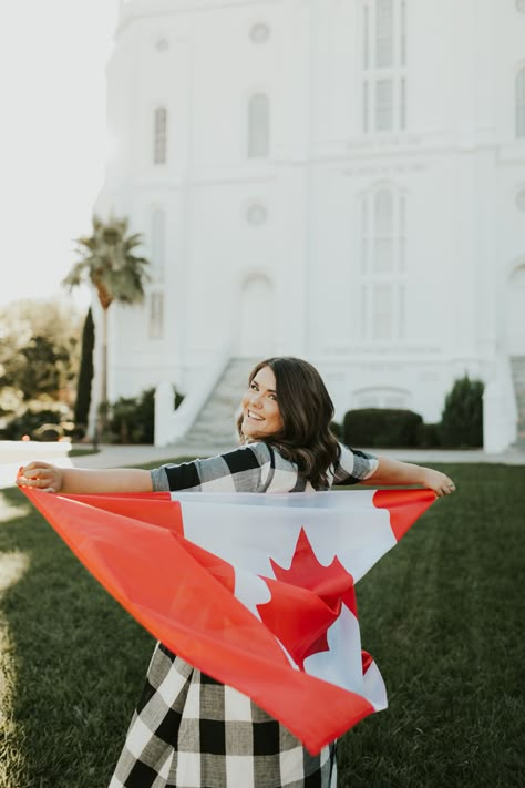 Mission Flag Pictures, Lds Mission Photoshoot, Lds Mission Pictures Sister Missionaries, Missionary Pictures With Flag, Lds Missionary Photoshoot, Lds Mission Pictures, Missionary Photoshoot Elder, Reference Couple Photo, Missionary Photoshoot Sister