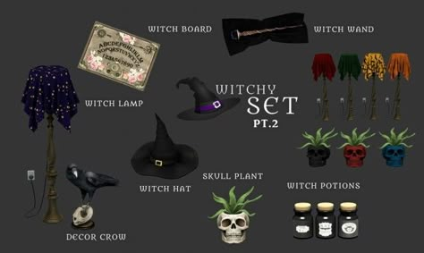 Emo Decor, Leo Sims, Witch Room, Witch Wand, Sims 4 Mods Cc, Sims 4 Game Mods, Sims 4 Cc Folder, Sims 4 Furniture, The Sims 4 Download