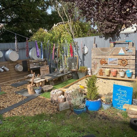 Curiosity Approach Garden, Garden Play Area, Play Area Outdoor, Kids Garden Play Area, Play Area Garden, Outdoor Playscapes, Kids Garden Play, Eyfs Outdoor Area, Natural Classroom