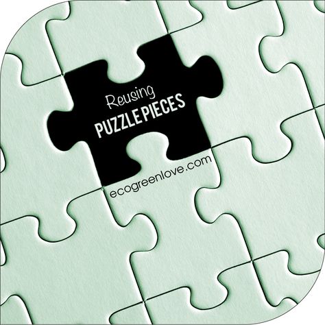 #Reusing #puzzle pieces | ecogreenlove -- #reuse #upcycle #repurpose #diy #crafts #jigsaw Puzzle Ideas Design, Puzzle Poster Design Ideas, Puzzle Poster Design, Puzzle Piece Design, Puzzle Illustration Design, Puzzle Graphic Design, Puzzle Peice, Puzzle Piece Graphic Design, Puzzle Illustration