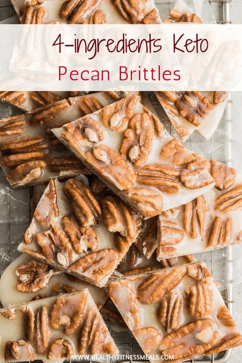 Pecan Brittle, Keto Baking, Ketogenic Desserts, Brittle Recipes, Keto Candy, Keto Sweets, Keto Friendly Desserts, Low Carb Cookies, Pecan Recipes