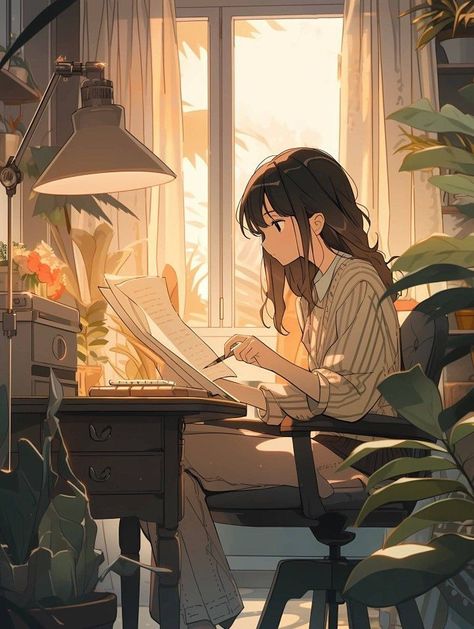 Study Art Anime, Wallpaper Anime Hd, Art Buildings, The Garden Of Words, Cute Laptop Wallpaper, Vertical Poster, Girly Art Illustrations, Cool Wallpapers Art, Introverted