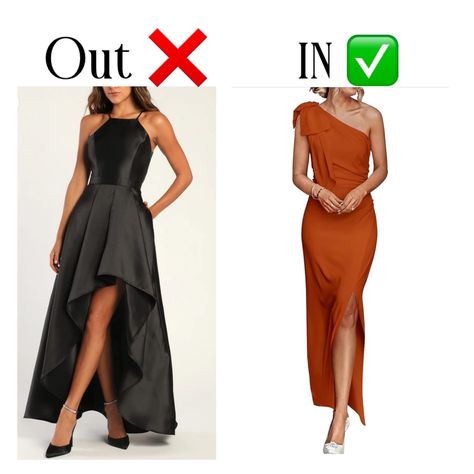 What's In Vs Out: These Dresses Are OUTDATED in 2024! - Christinabtv Fundraiser Dress Outfit, Dress Trends 2024, Dresses 2024 Trend, Summer Cocktail Outfit, Dress Trend 2024, Cocktail Dress Classy Evening, Babydoll Dress Outfit, Cocktail Wedding Attire, Dress Over Pants