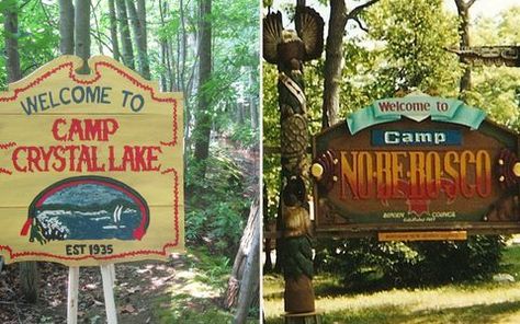 Horror movies are often shot on location, and these ten cities are ideal for any cinema fans looking for a good scare. Crystal Lake Camp, Slasher Summer, Camp Crystal Lake, Camping Aesthetic, Camping Signs, Retro Horror, Crystal Lake, Film Set, Friday The 13th