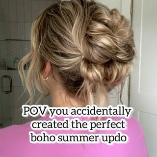 Lainey Ostrom | You don’t have to have hair experience to be able to do this updo! It’s quick, easy, and cute 😍 - #updohairstyles #updostyles #quickhair… | Instagram Damage Free Updos, Easy Wavy Updo, Simple Updo For Layered Hair, Casual Summer Updos For Medium Hair, How To Do Your Own Updo, Secure Updos For Long Hair, Hair Updos Easy Wedding, Easy High Updos For Medium Hair, Quick Easy Updos For Long Hair