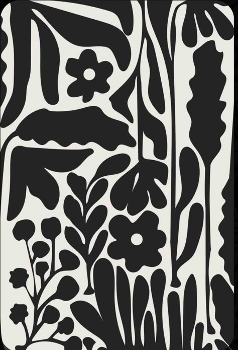 Black And White Flowers Wallpaper, Black And White Pattern Wallpaper, Prints For Your Room, Black Flower Wallpaper, Artist Posters, Iconic Art, Scandinavian Folk Art, Amazon Store, Print Inspiration