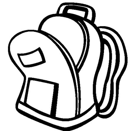 School bag II coloring page to color, print or download. Color online with this game to color School coloring pages  and you will be able to share and to create your own gallery online. Backpack Drawing, Kindergarten Worksheets Free Printables, School Coloring Pages, Summer Coloring Pages, Free Coloring Sheets, Drawing Bag, Preschool Ideas, Free Printable Coloring Pages, Free Clip Art