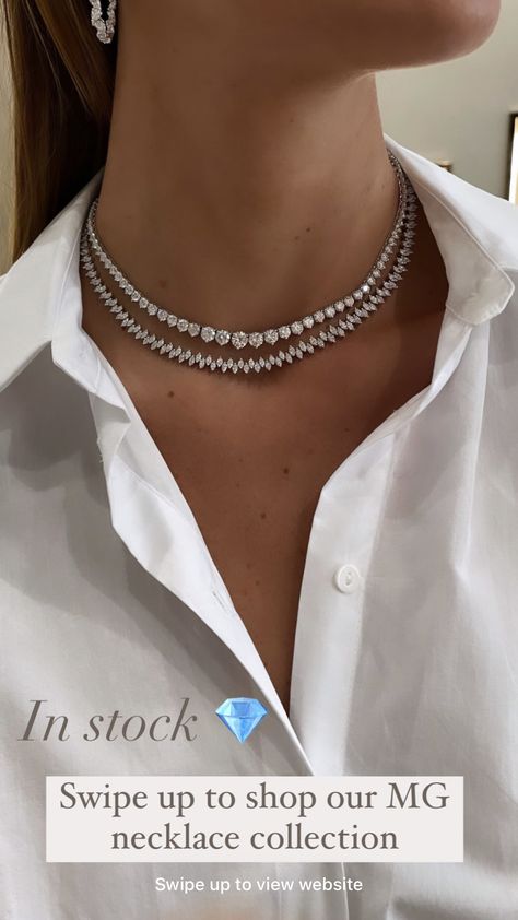 Tennis Necklace Outfit, Long Diamond Necklace, Luxury Diamond Jewelry, Jewelry Necklace Simple, Bridal Diamond Necklace, Indian Wedding Jewelry Sets, Neck Pieces Jewelry, Everyday Wear Jewelry, Diamond Pendants Designs