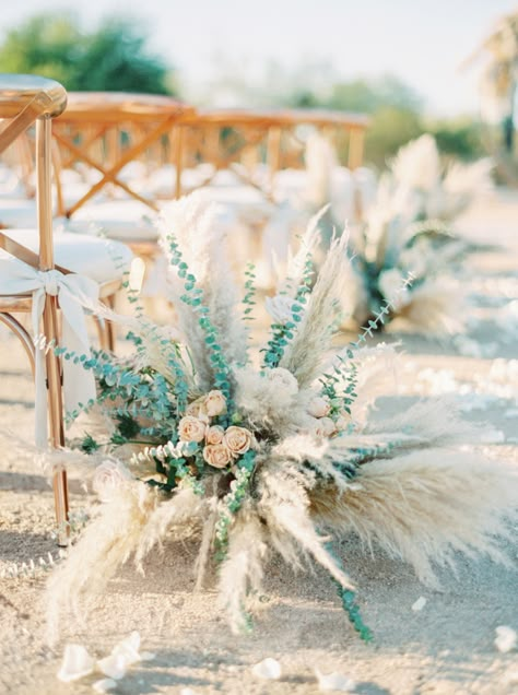 Rustic Beach Wedding, Beach Wedding Ceremony, Beachy Wedding, Dream Beach Wedding, Southwest Wedding, Sea Wedding, Beach Wedding Flowers, Boho Beach Wedding, Wedding Aisle Decorations