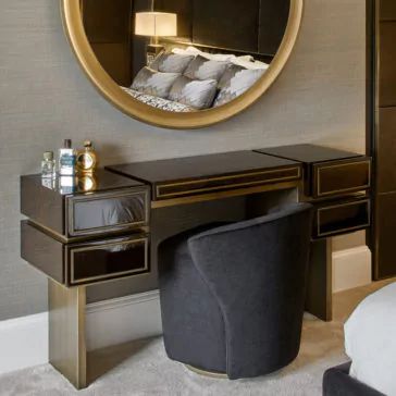 High End Contemporary Dressing Table Contemporary Dressing Tables, Sheesham Furniture, Home Office Dining Room, Designer Bedroom, Luxury Dining Tables, Interior Design London, Dressing Table Design, Bedroom Dressing Table, Interior Design Guide