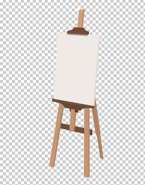 Canvas Templates Painting, Easel Illustration, Easel Drawing, Paint Easel, Artist Template, Angle Art, Canvas Chair, Canvas Easel, Donkey Drawing