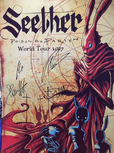 Seether signed 2017 tour poster 12-15-17 @ Austin’s fuel Arena Seether Band Poster, Seether Band Wallpaper, Rock Band Posters, Forever Stamps, Band Wallpapers, Metallic Wallpaper, Tour Posters, Music Wall, Nu Metal