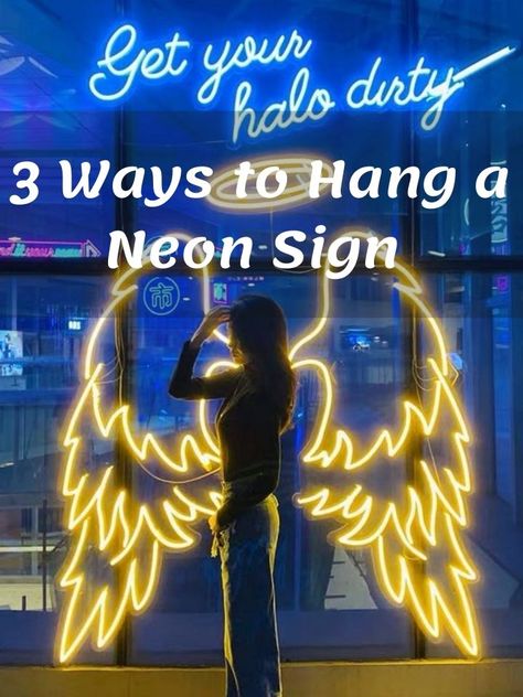 Did you recently buy a neon sign that you can’t wait to unveil? Are you confused about what to do with the accompanying fixtures? Well, worry no more, we've got the solution to your troubles. Here, we will be showing you how to hang a neon sign. Mounting a neon sign is quite easy, so we'd like you to keep on reading to learn how to do this yourself. #NeonSign Hanging Neon Sign, How To Hang Neon Sign On Backdrop, Hide Cords, Selfie Wall, Hardie Plank, Hide Wires, Curtain Backdrops, Bridal Table, Light Up Signs