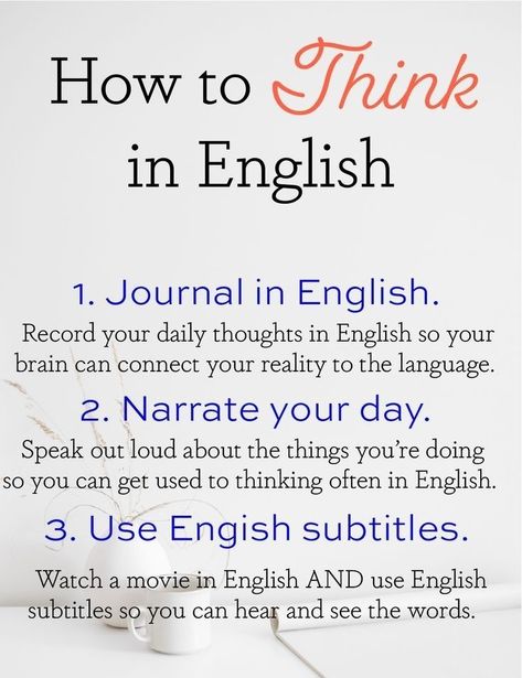 These are the tips which helps you to think in English Teaching Adverbs, English Improvement, Language Learning Goals, Improving English, English Learning Course, Improve English Writing, Language Learning Tips, English Conversation Learning, English Today