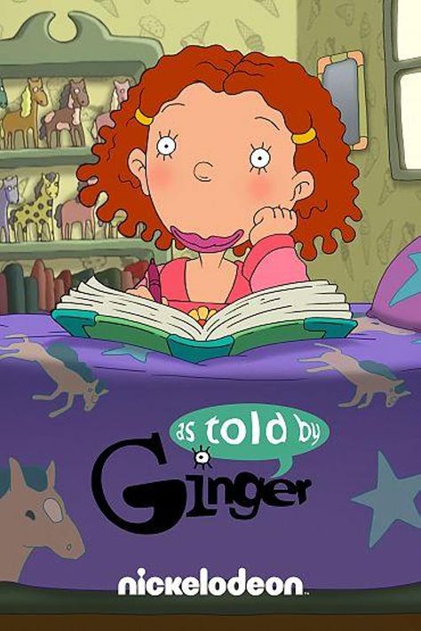 As Told By Ginger Aesthetic, Best Cartoon Series, Told By Ginger, Cree Summer, As Told By Ginger, Old Cartoon Shows, Nickelodeon 90s, Nickelodeon Cartoons, Childhood Tv Shows