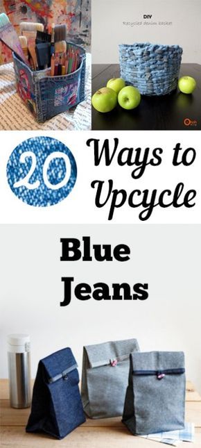 Återvinna Jeans, Artisanats Denim, Jean Diy, Repurpose Projects, Craft Hacks, Jeans Crafts, Pin Diy, Diy Projects Easy, Blue Jeans Crafts