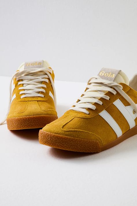 Gola Elan Sneakers | Free People Black Evergreen, Casual Tennis Shoes, Yellow Shoes, Hair Wear, Boy Blue, Suede Sneakers, Profile Design, Sneaker Shopping, Boho Outfits