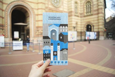 City Guides - Budapest on Behance Place Branding, Buda Castle, Wacom Cintiq, Willis Tower, City Guide, Walking Tour, Budapest, Graphic Design Illustration, Night Life