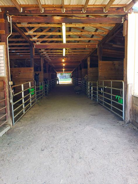 Camp Amenities - Iron Mountain Horse Camp - Close to Wytheville, VA Camping With Horses, Stall Cleaning, Metal Pole Barns, Horse Camping, Horse Back Riding, Camper Rental, Mountain Horse, Horse Facility, Hay Barn