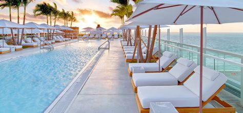 1 Hotel South Beach, Best Hotels In Miami, Meyer Davis, Miami Hotels South Beach, Paradise Resort, South Beach Hotels, Miami Hotels, 1 Hotel, Best Rooftop Bars